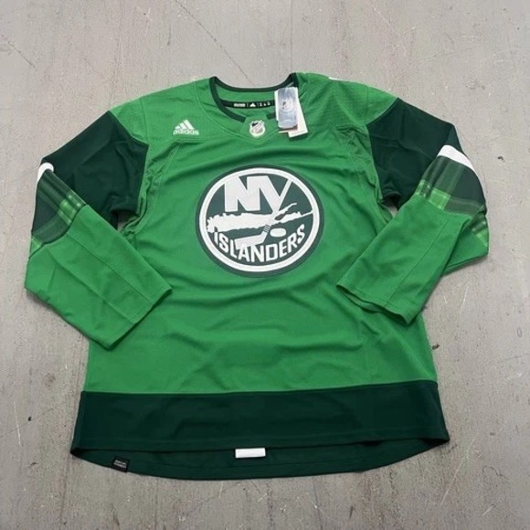 adidas Other - Adidas Size‎ 52 NHL NY Rangers St. Patrick's Day Authentic Jersey